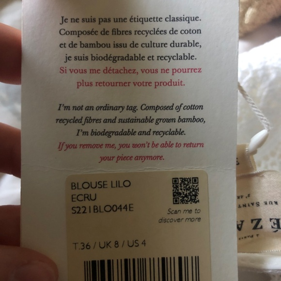 Blouse Lilo Ecru - Picture 6 of 6